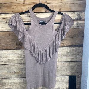 Express cold shoulder top